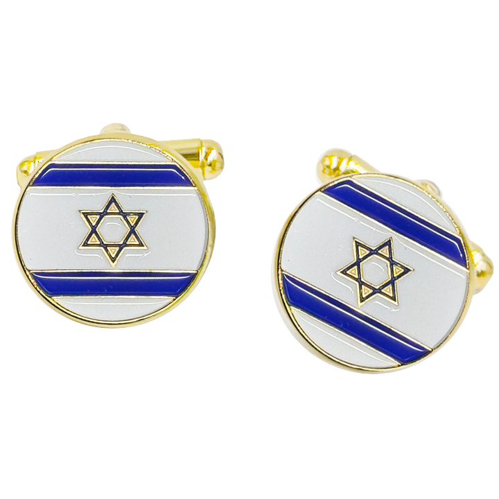 PBX-008-7 Israel Flag Israeli Cufflinks Support Israel