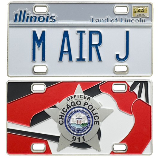 E-023 M AIR J Chicago Police Department Officer Challenge Coin for Jordan 1 sneaker heads