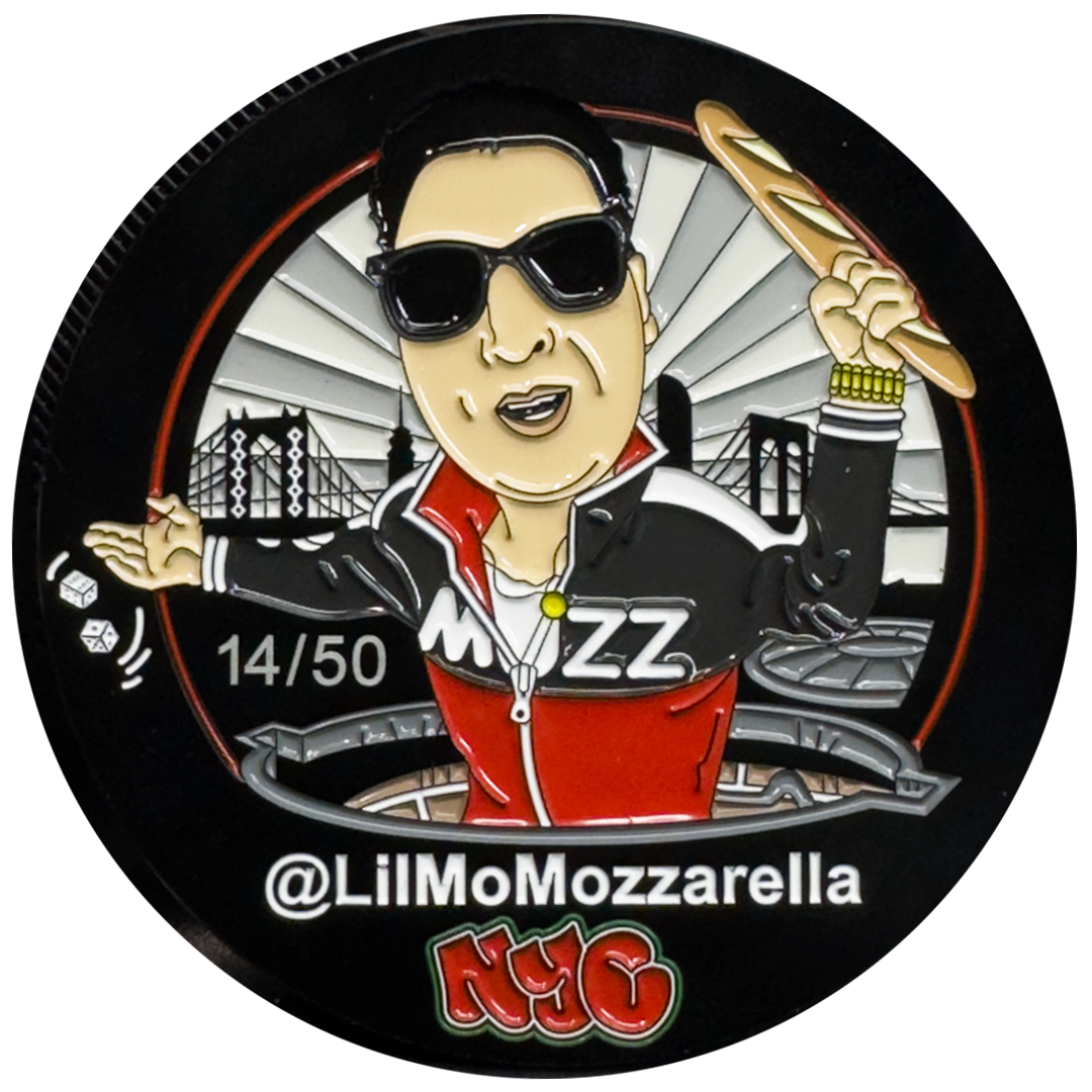 Lil Mo Mozzarella Nobody Moves Nobody Gets Hurt Official Challenge Coin GPK-AA-008