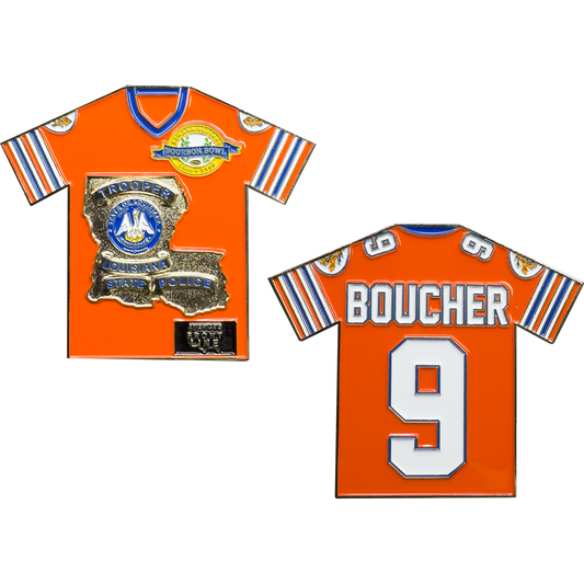 BL13-012 Louisiana State Police Trooper Challenge Coin for The Water Boy