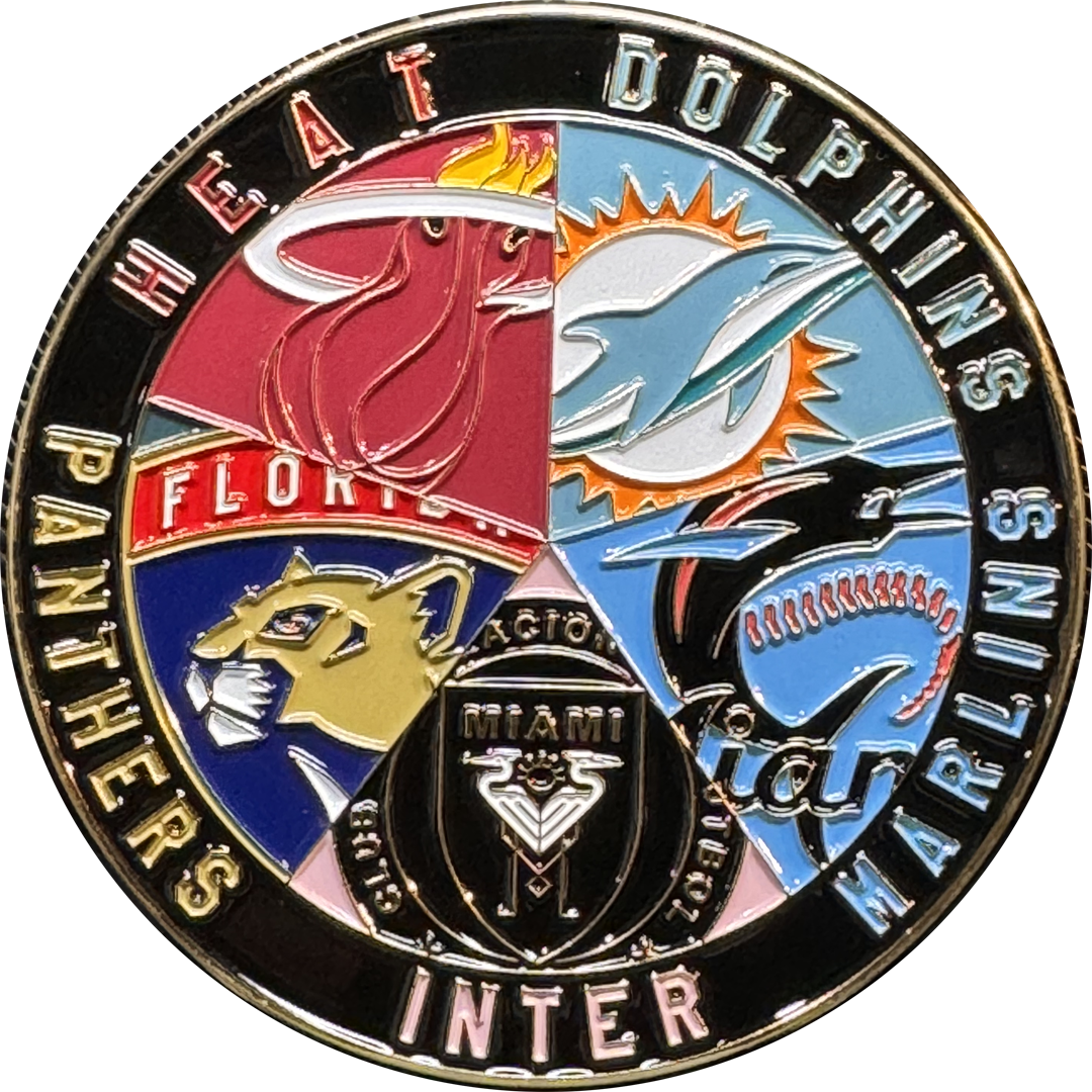 BL11-018 FDLE Miami-Dade Miami FHP Sunrise Fort Lauderdale Florida Police Challenge Coin