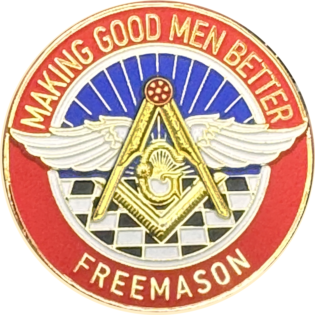 EL18-12 Masonic Illuminati FreeMason Lodge secret freemasonry challenge coin
