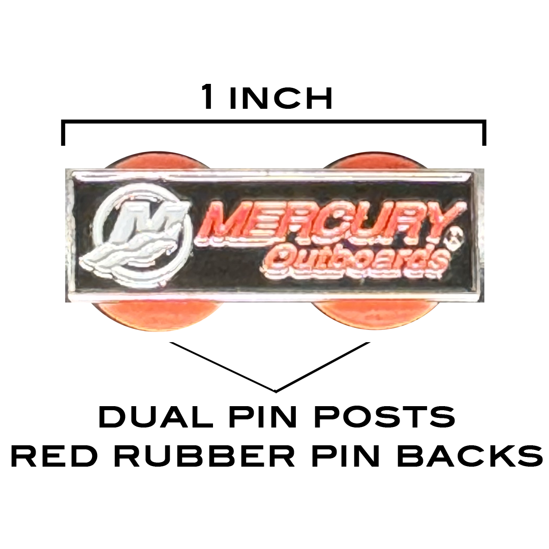 PBX-012-H small one inch hat or label pin for Mercury Outboard Boat Engine Owners