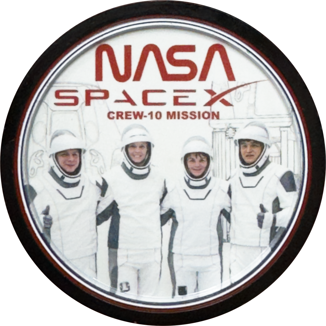 EL18-5 Challenge coin for SpaceX and for NASA for Elon Musk Crew 10 Mission Rescue