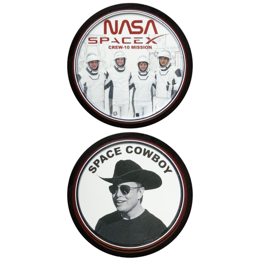EL18-5 Challenge coin for SpaceX and for NASA for Elon Musk Crew 10 Mission Rescue