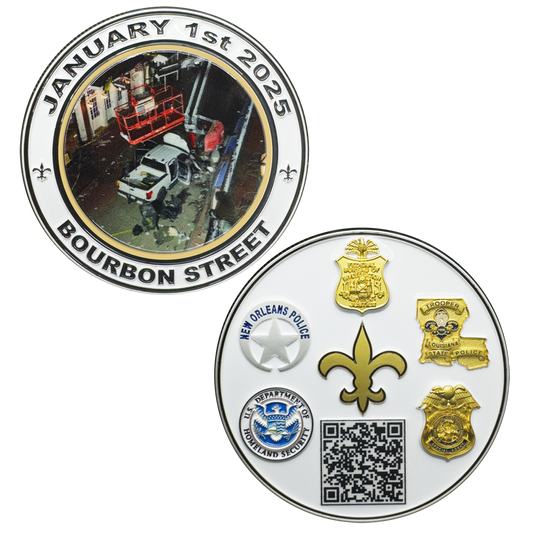 EL17-10 FBI New Orleans Police Department Louisiana State Trooper Challenge Coin NOLA NOPD Army CID HSI