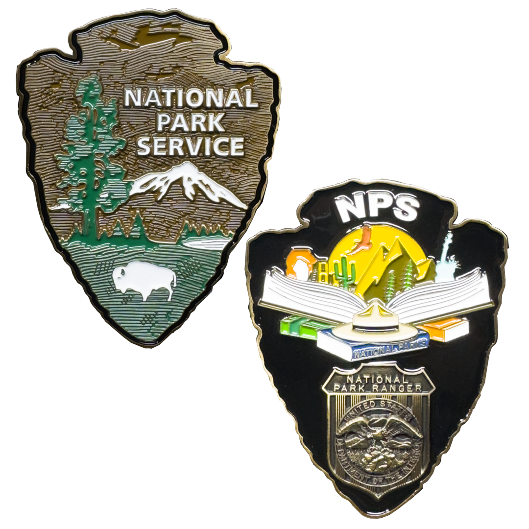 EL16-002 National Park Service NPS arrowhead Challenge Coin