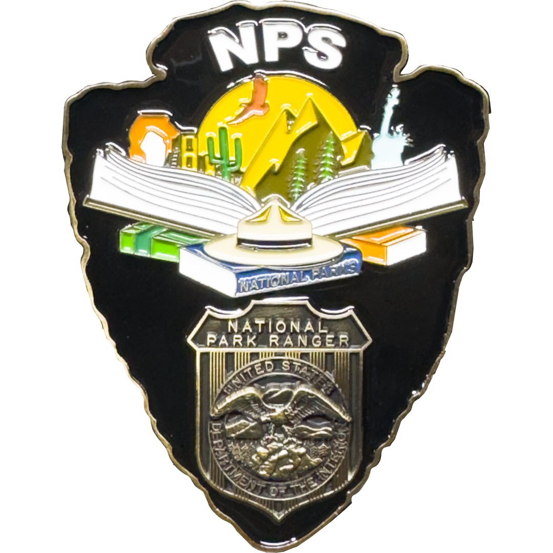 EL16-002 National Park Service NPS arrowhead Challenge Coin