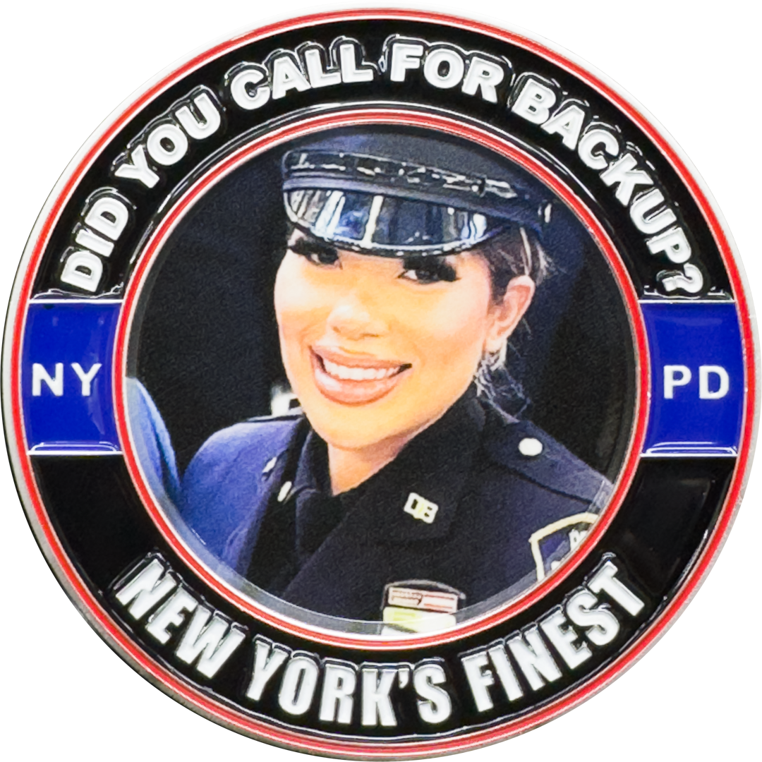 EL16-12 Challenge Coin for NYPD Music Video Stripper In The Line of Booty New York City Police