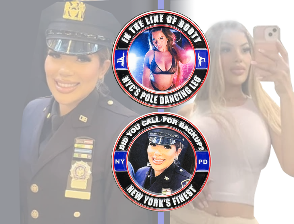 EL16-12 Challenge Coin for NYPD Music Video Stripper In The Line of Booty New York City Police