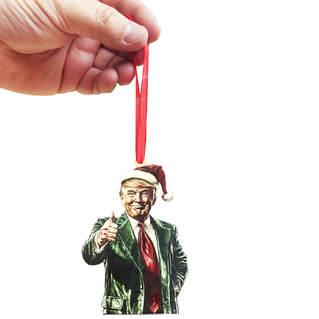 BL13-10 President Donald Trump 45 47 Christmas Ornament White House challenge coin style