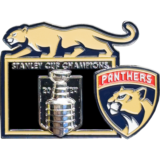EL2-005 Hockey Cup FDLE Miami-Dade Miami FHP Sunrise Fort Lauderdale Florida Police Challenge Coin