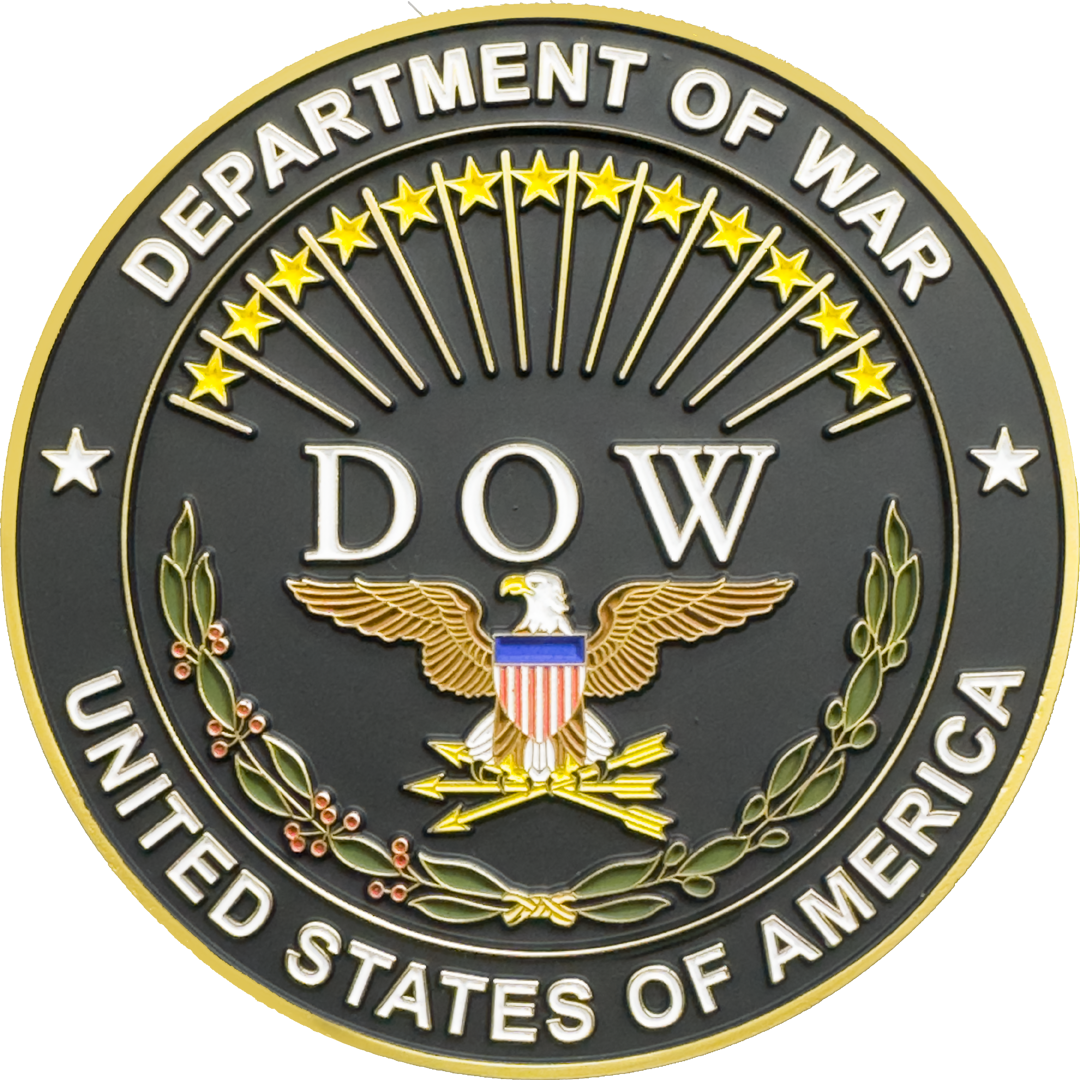 BL2-8A Secretary of War Pete Hegseth large Challenge Coin honoring Midnight Hammer Department of War