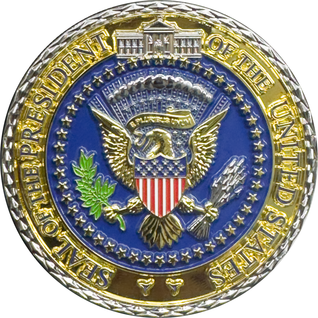EL7-12 President Donald Trump Israeli Prime Minister Benjamin Netanyahu Challenge Coin