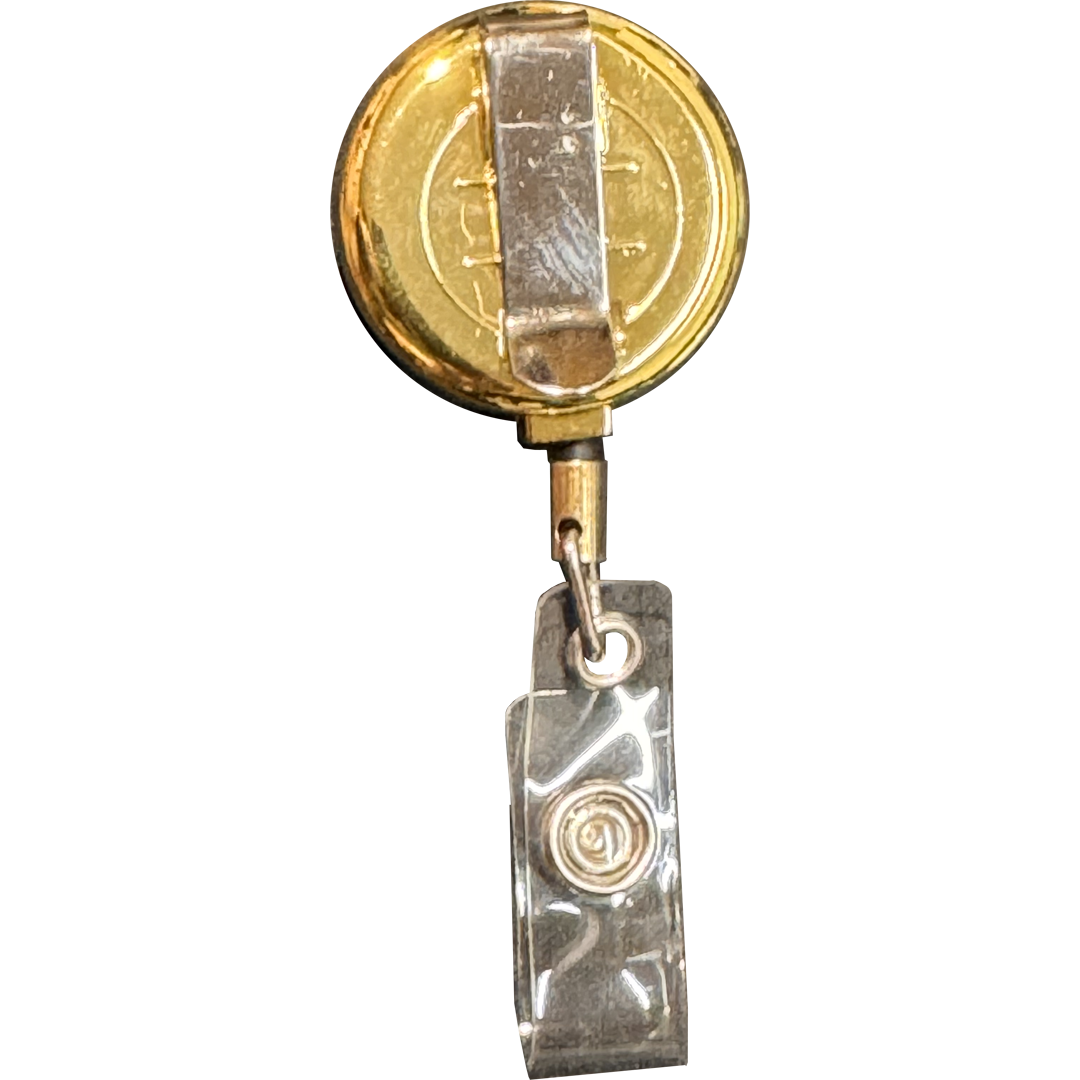 BL18-007 Homeland Security Metal ID Reel retractable Card Holder CBP Border Patrol HSI Secret Service FEMA