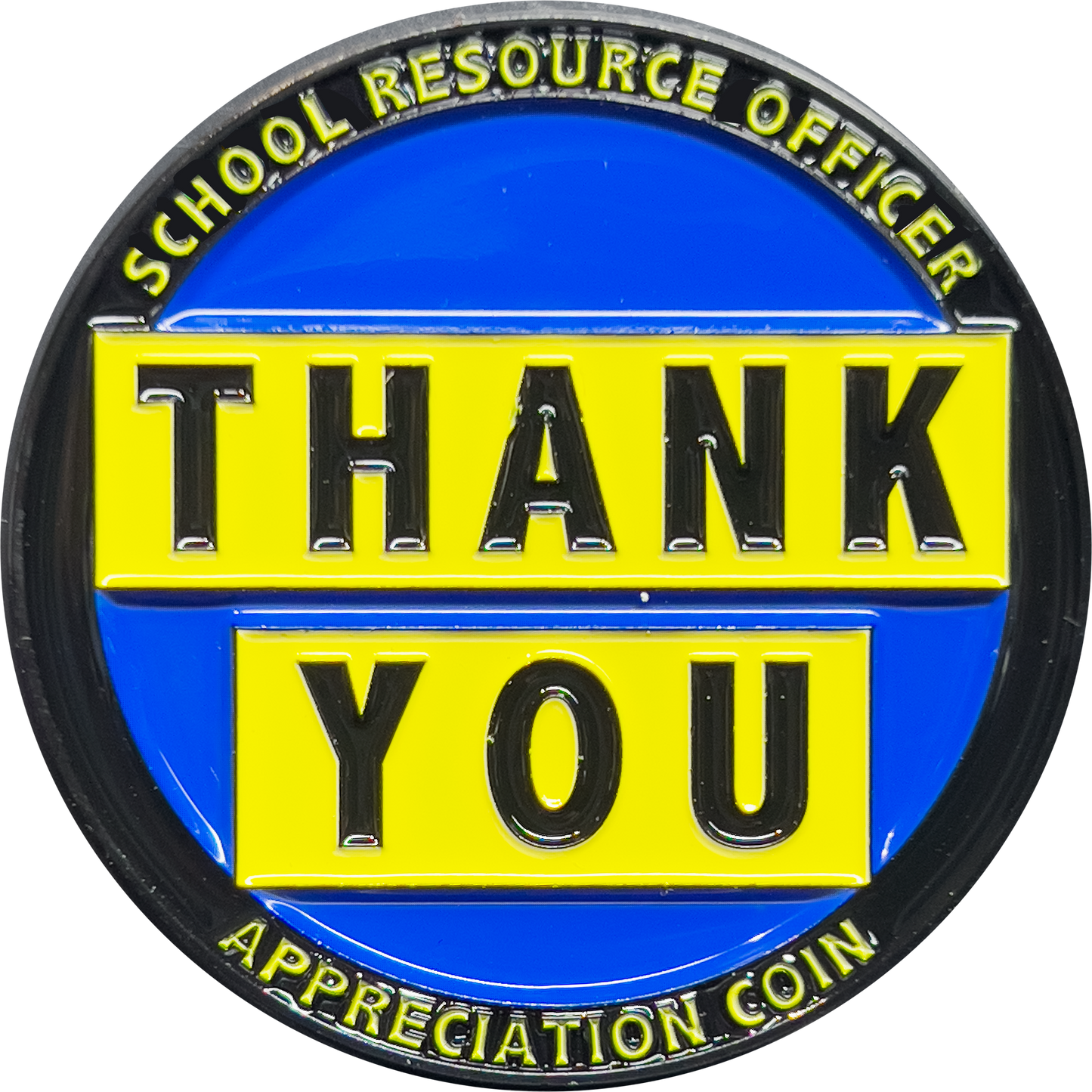 EL3-010 School Resource Officer School Police Thank You Appreciation Coin Challenge Coin