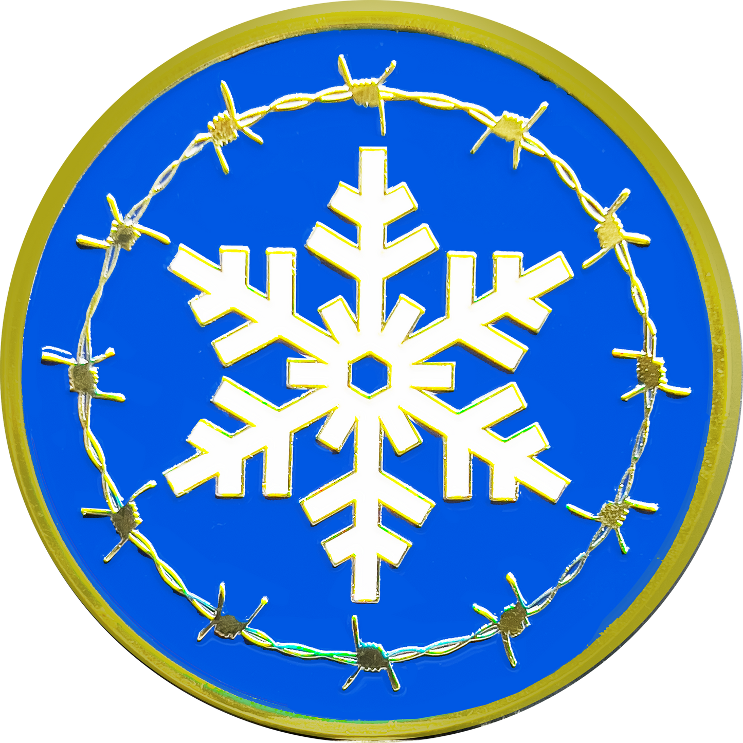 GL16-005 New My Little Border Patrol Agent Snowflake Unicorn Challenge Coin