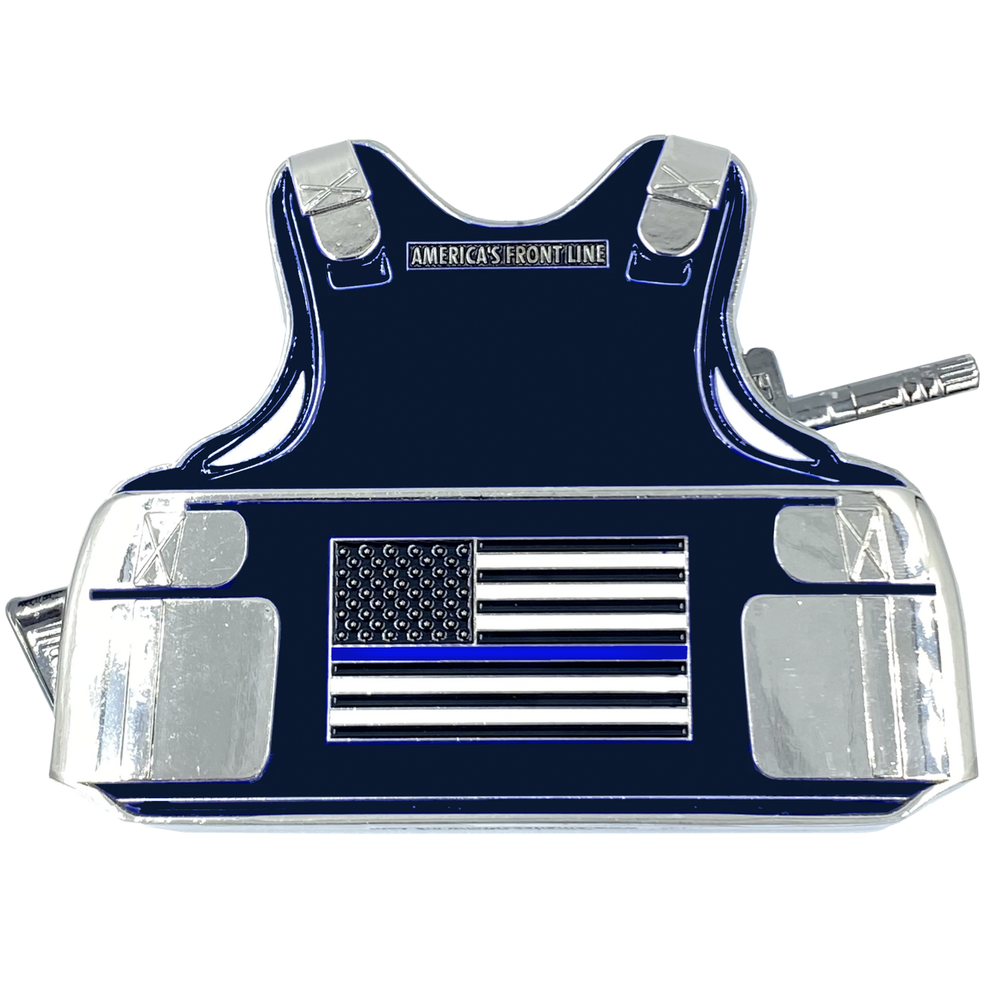 JJ-011 3D self standing Challenge Coin CBP SRT OFO Thin Blue Line