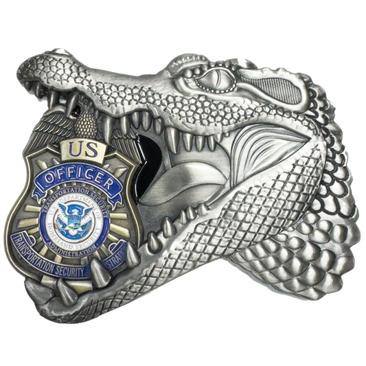 EL16-16 TSA Transportation Security Officer Challenge Coin Alligator Gator