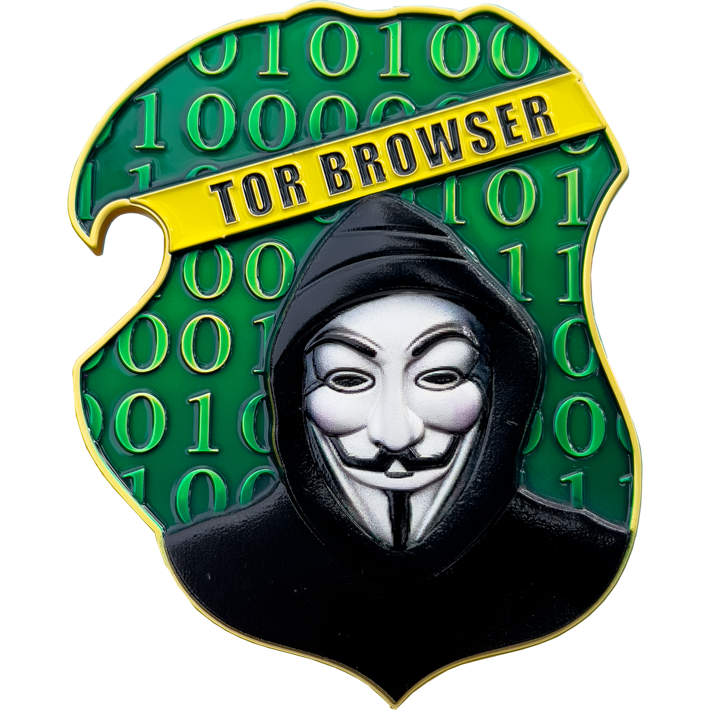 BL1-02 HSI FBI CIA DEA Financial Crimes Investigations Dark Web Challenge Coin Bottle Opener Tor Browser Crypto