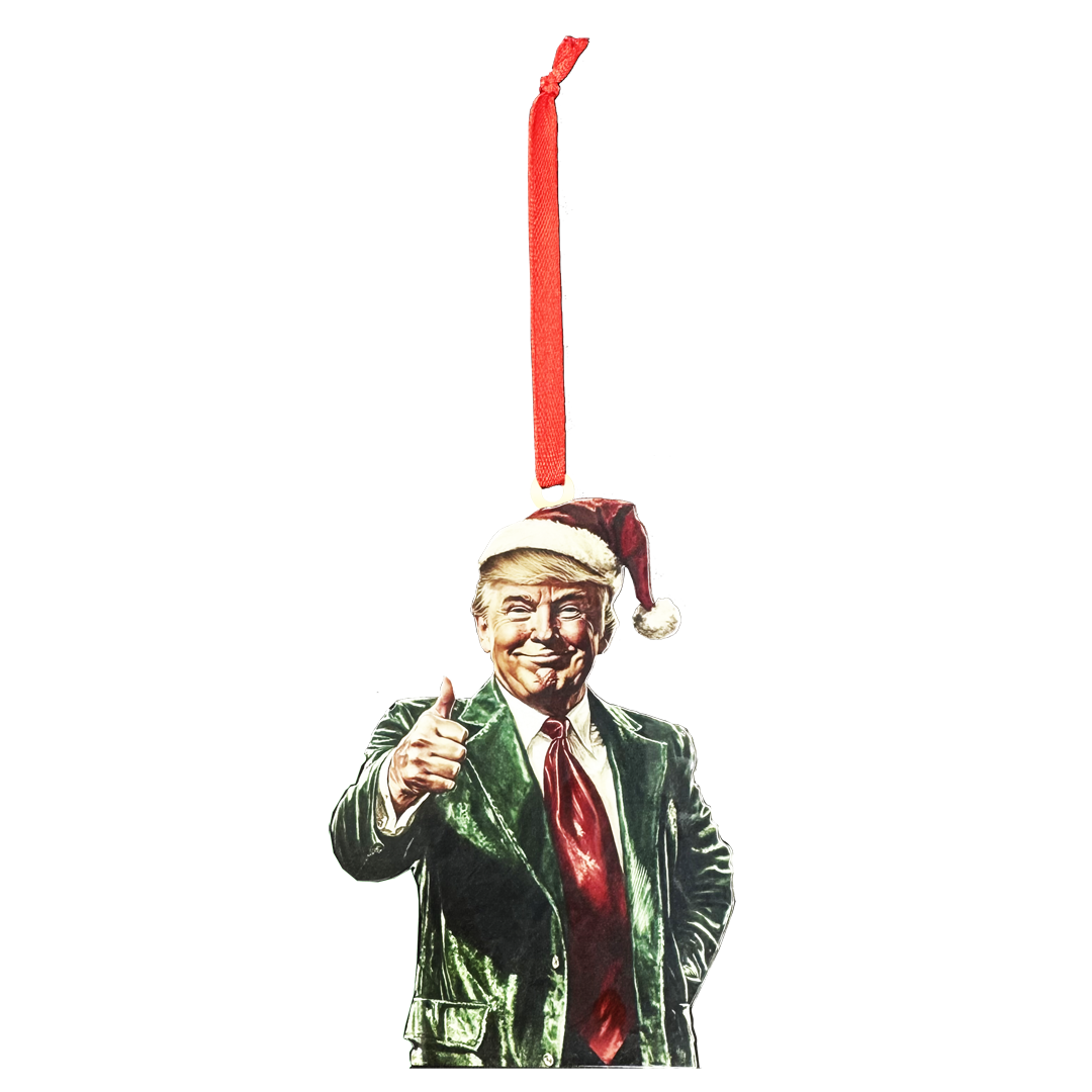 BL13-10 President Donald Trump 45 47 Christmas Ornament White House challenge coin style