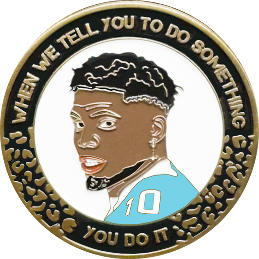 EL13-10 Miami Dade Police Challenge Coin for Dolphins fans fun for Tyreek Hill fans parody