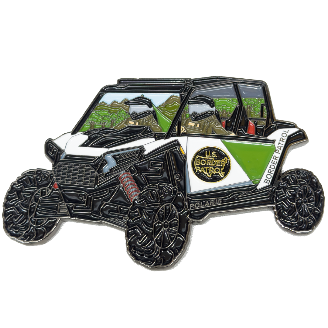 EL18-15 challenge coin for CBP Border Patrol UTV Truck Police Challenge Coin Honor First