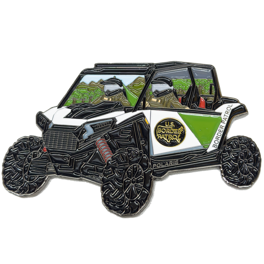 EL18-15 challenge coin for CBP Border Patrol UTV Truck Police Challenge Coin Honor First