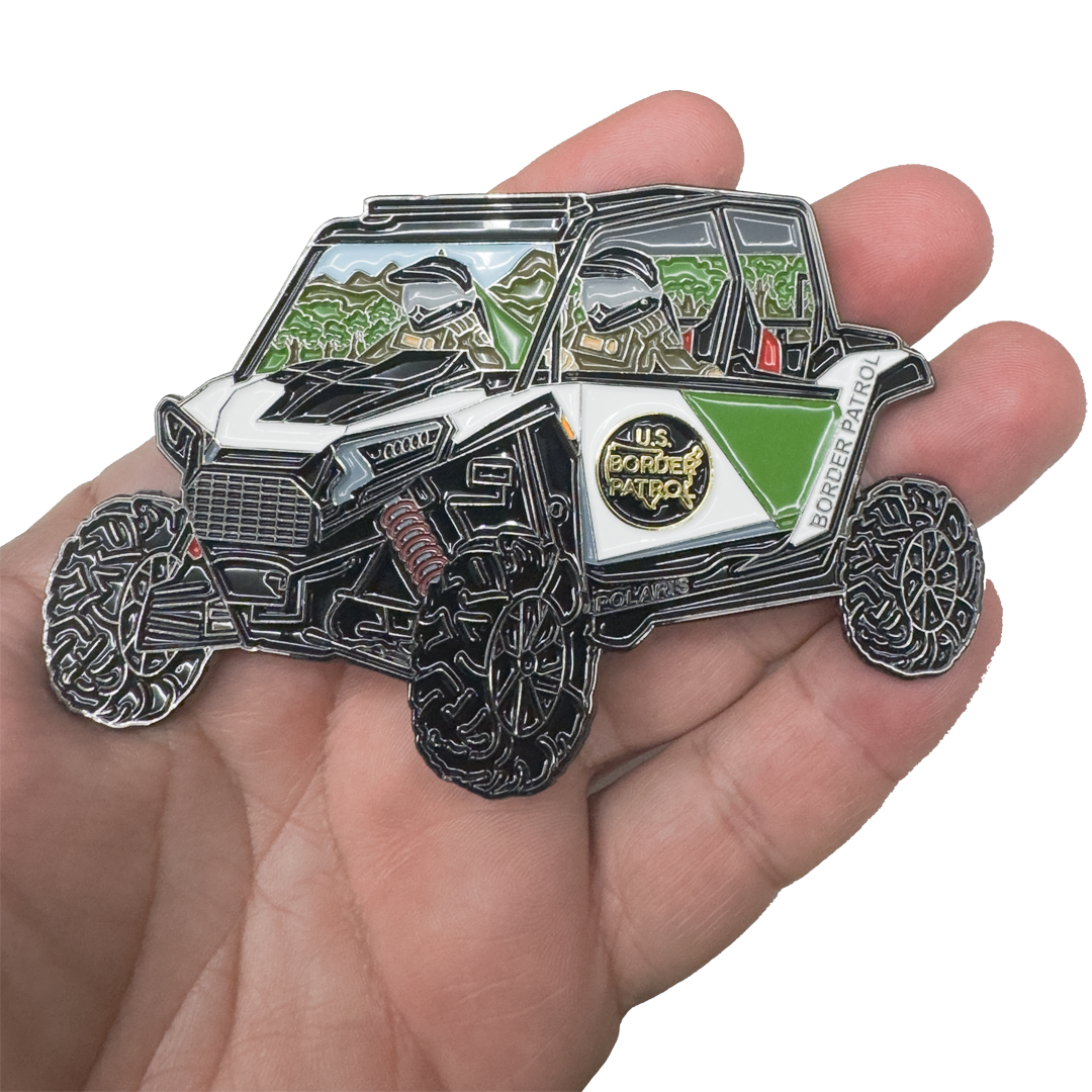 EL18-15 challenge coin for CBP Border Patrol UTV Truck Police Challenge Coin Honor First