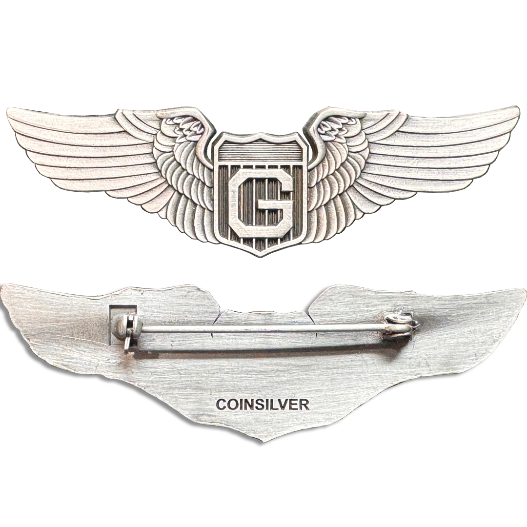 GL16-002 WW2 AAF Glider Pilot Wings pin replica collectible aviation aviator 3 inch