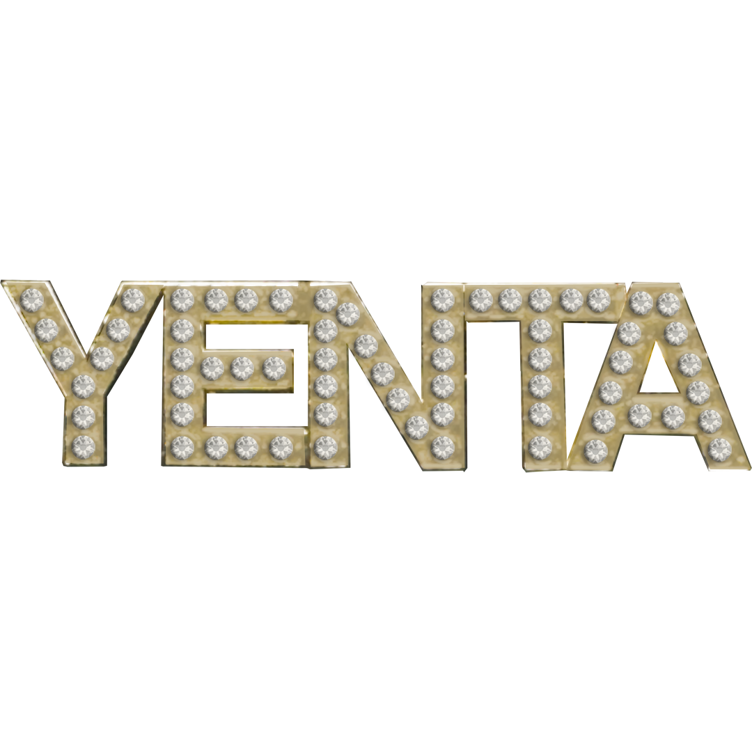 CL8-016 Crystal YENTA pin with 64 handset crystals for Bev Goldberg fans