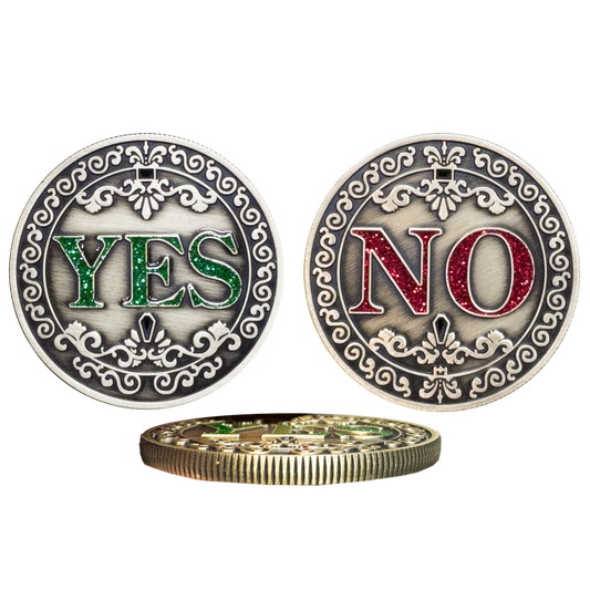 DD-011 Flip a coin YES or NO decisions made easy with the Decision maker Challenge Coin