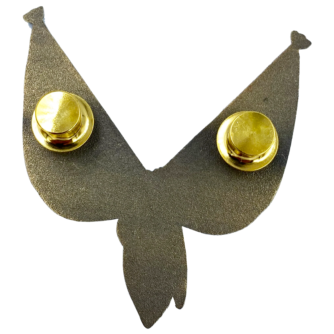 EL4-014 Israel and American Flag Israeli Jewish support Pin 2 inch with dual pin posts