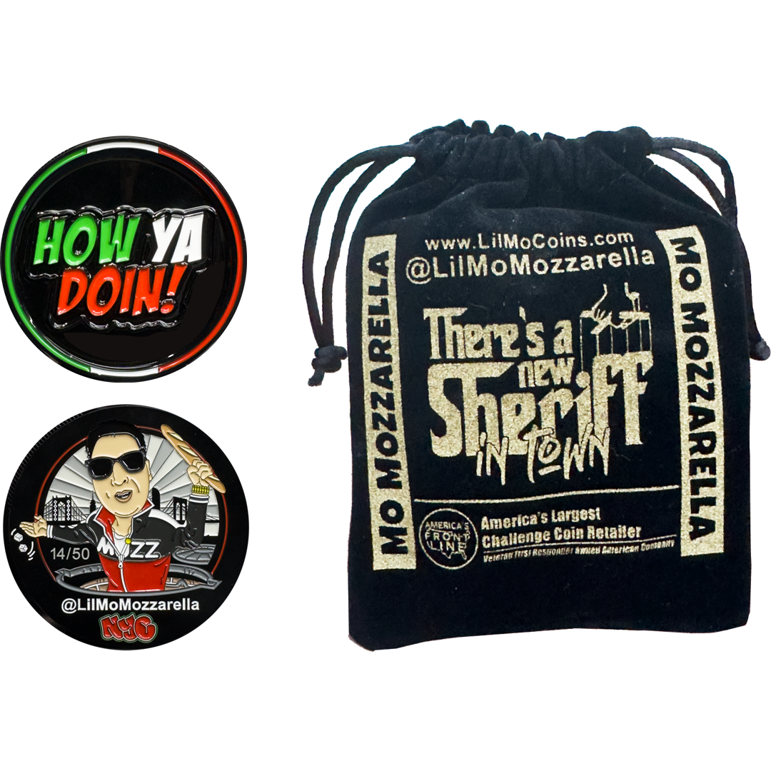 Lil Mo Mozzarella How Ya Doin Official Challenge Coin GPK-AA-006