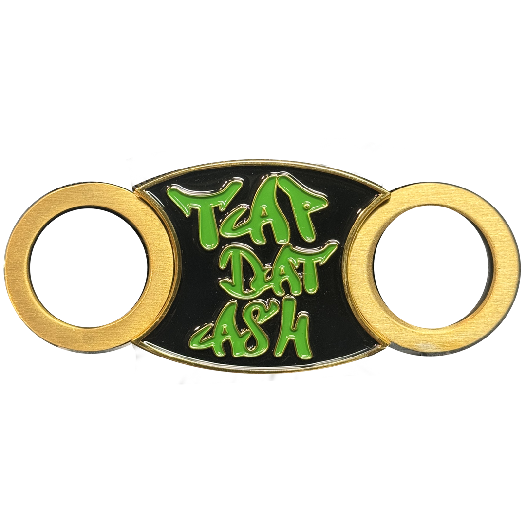 BL18-009 MTV Cribs Michael Strahan episode matching green Cigar Cutter for Tap Dat Ash Cigar Coin