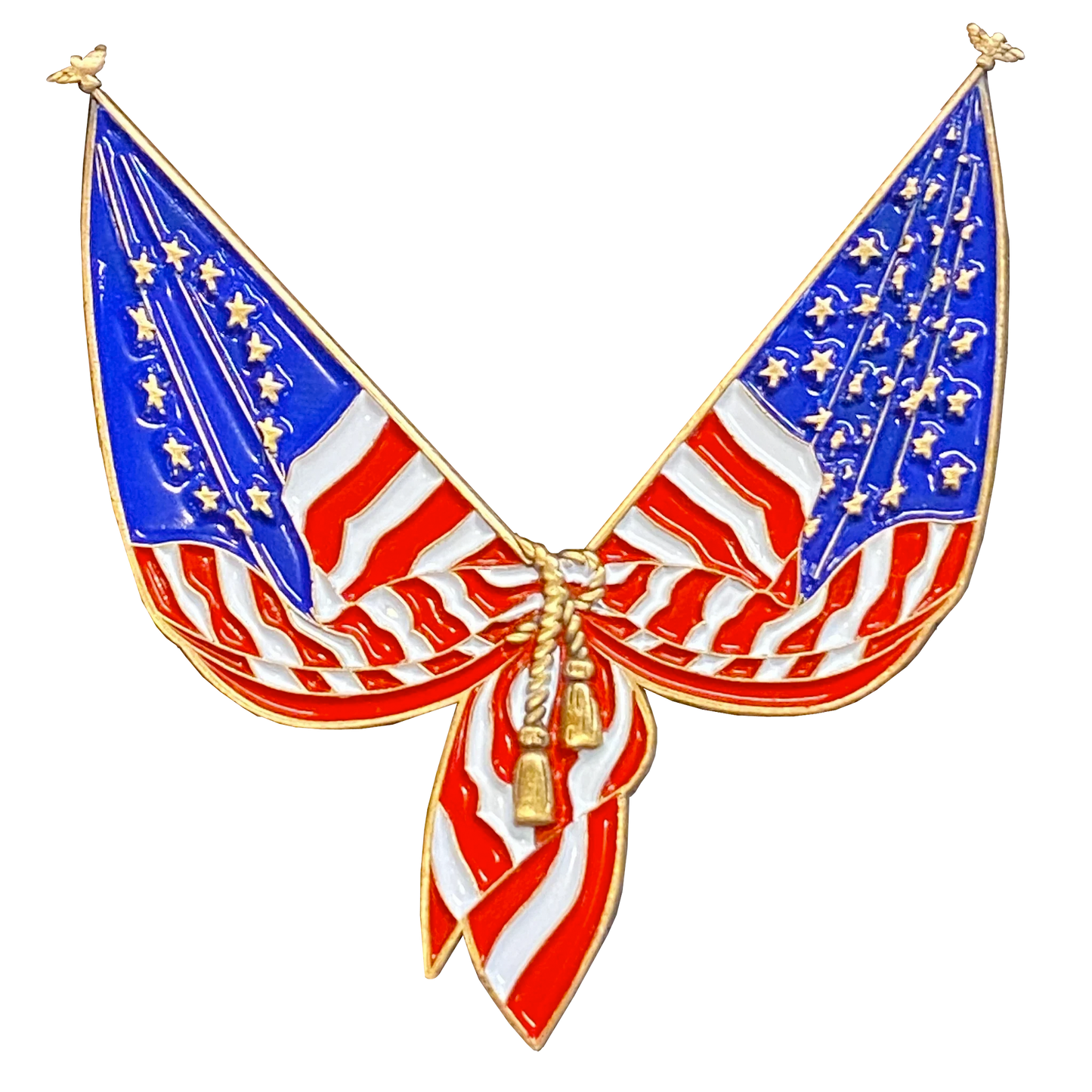 CL-BB Betsy Ross American Flag Pin 2 inch with dual pin posts