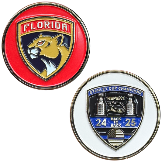 Panthers 2025 Hockey Cup FDLE Miami-Dade Miami FHP Sunrise Fort Lauderdale Florida Police Challenge Coin