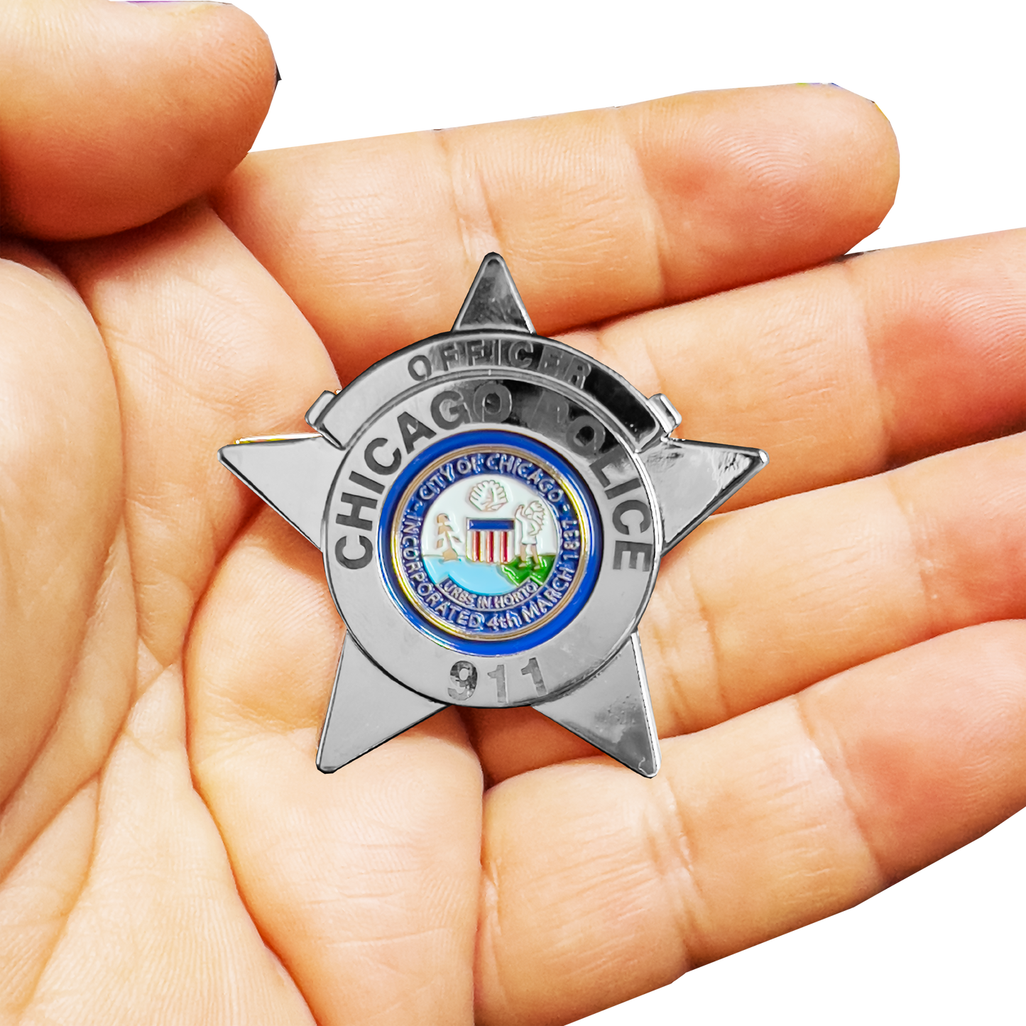 GL15-005 Chicago Police Department CPD Chicago Police Officer Lapel Pin