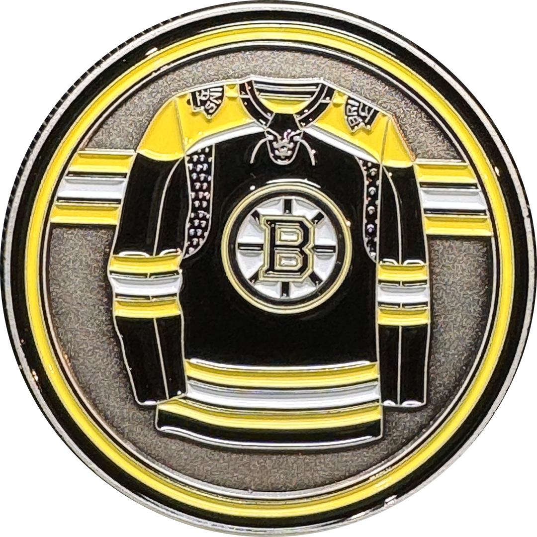 BL18-011 Boston Police Hockey Special Security Detail Stadium Detail Challenge Coin