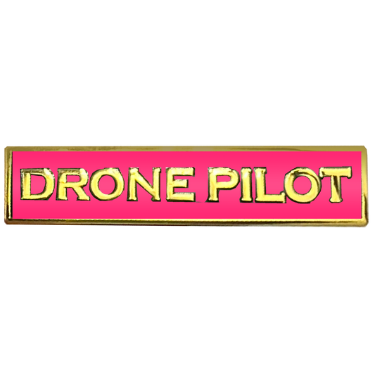 PBX-012-E Ladies DRONE PILOT Pink Commendation Bar Pin Police Government Realtor Commercial FAA