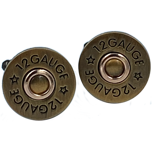 CL-016 12 Gauge Shotgun Shell Cufflinks
