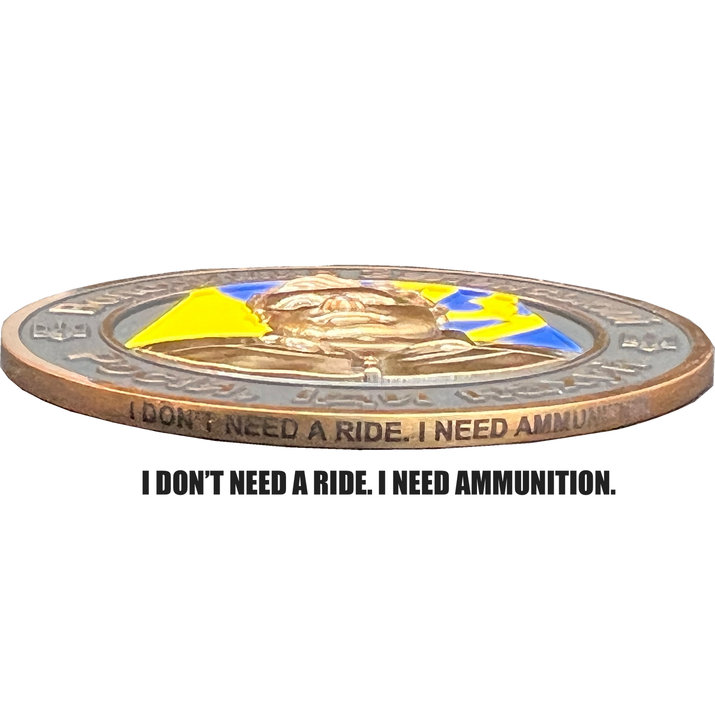 DISCONTINUED EL9-007 Volodymyr Zelenskyy VERSION 2 President of Ukraine Military Ukrainian Armed Forces Challenge Coin