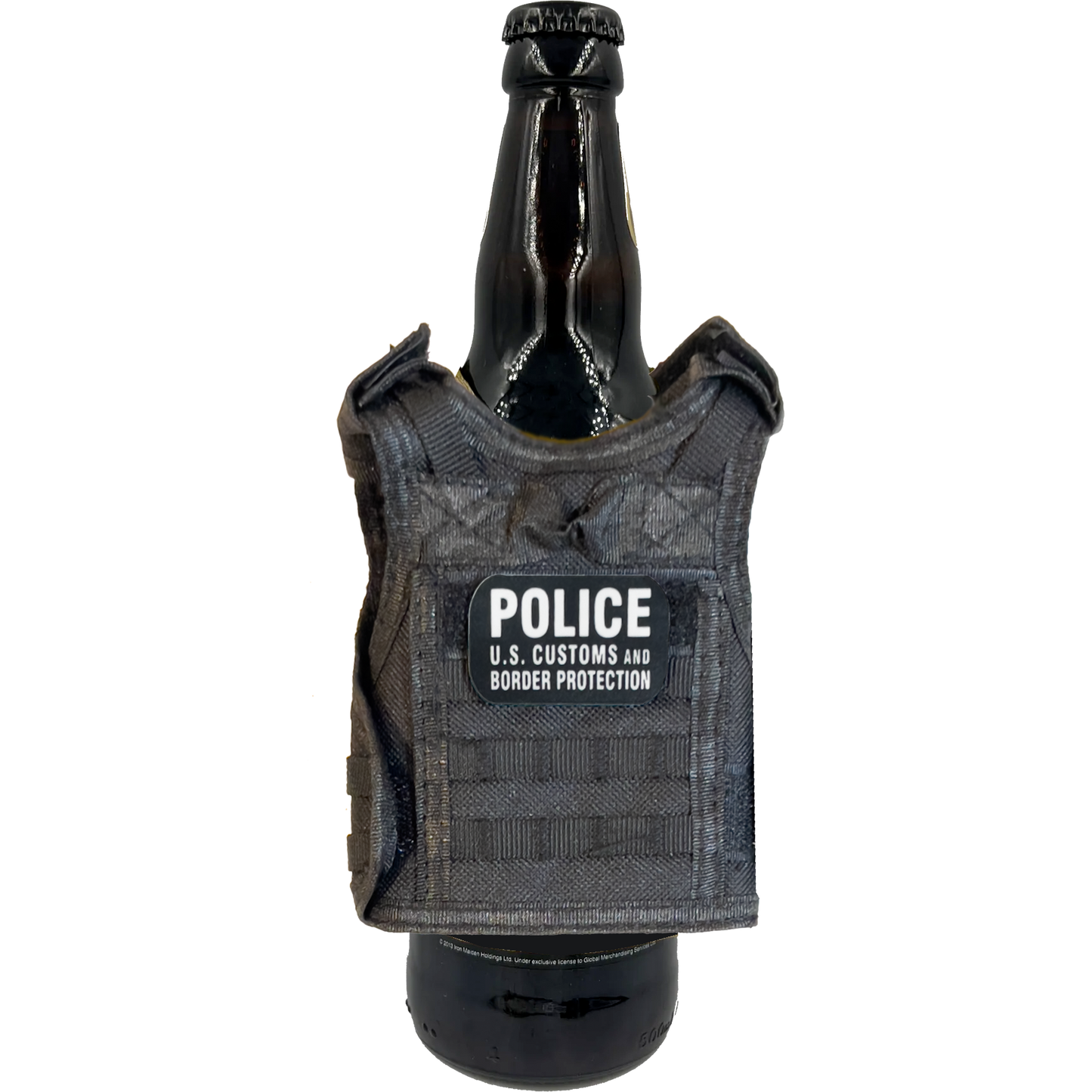 GB2-003 CBP AMO Air and Marine Agent Tactical Beverage Bottle or Can Cooler Vest with removable patches perfect gift for Challenge Coin collectors