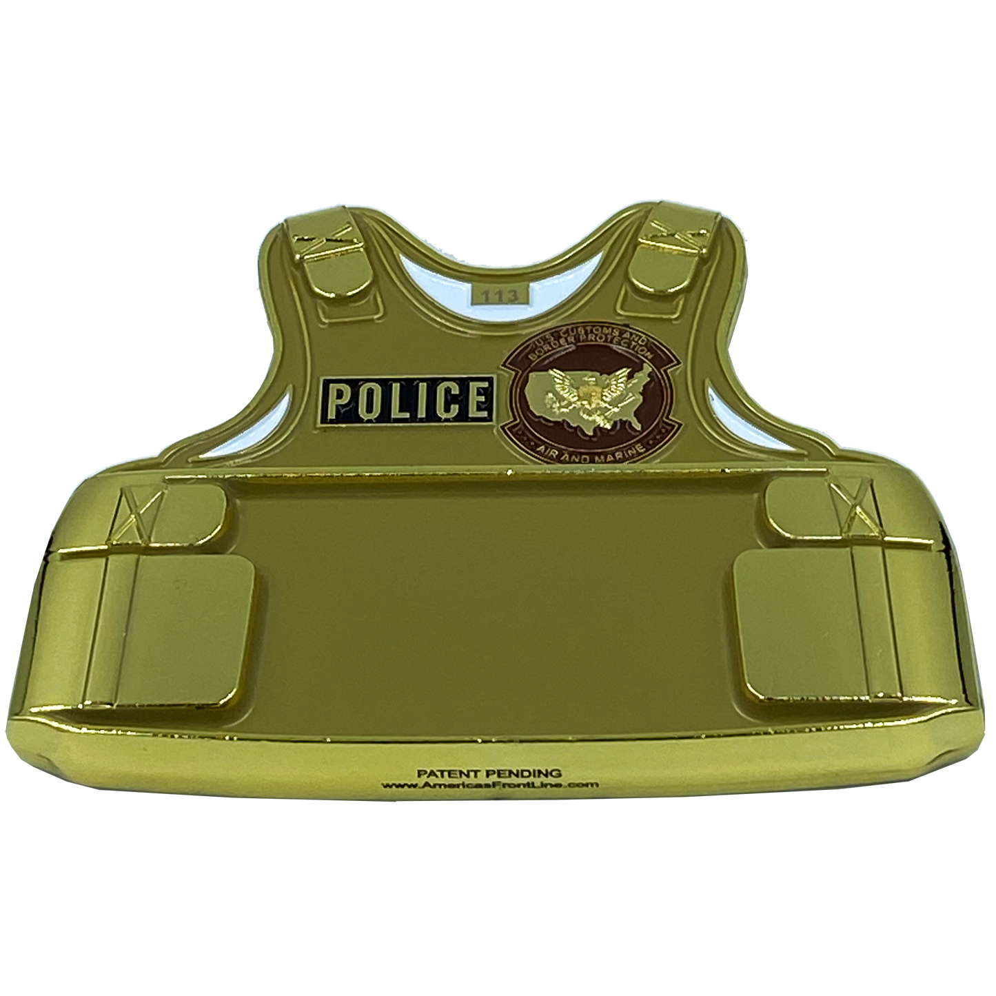 EL6-009 Air & Marine Operations AMO Interdiction Agent CBP Body Armor 3D Challenge Coin