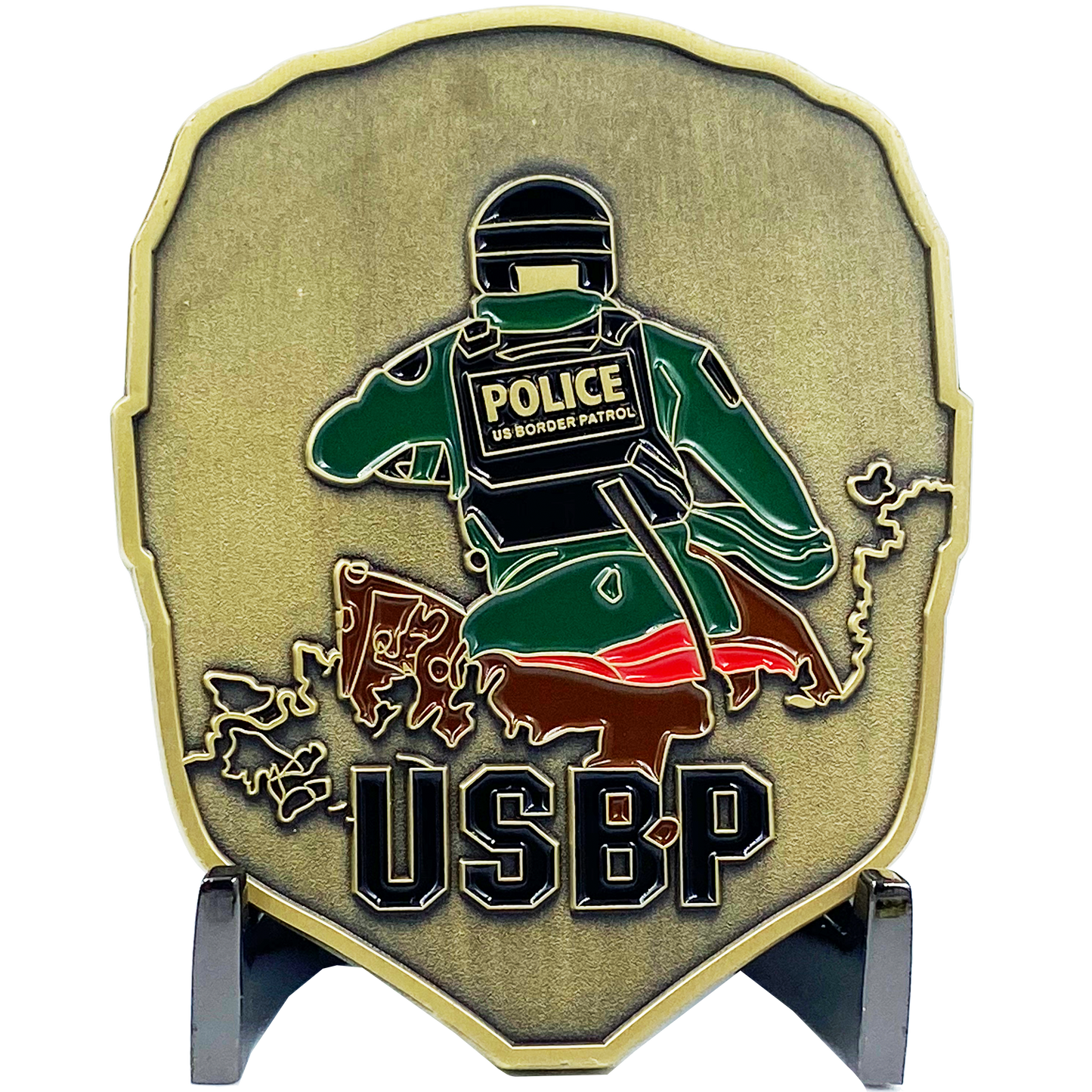 CL11-02 Border Patrol ATV Patrol Agent CBP Challenge Coin Thin Green Line