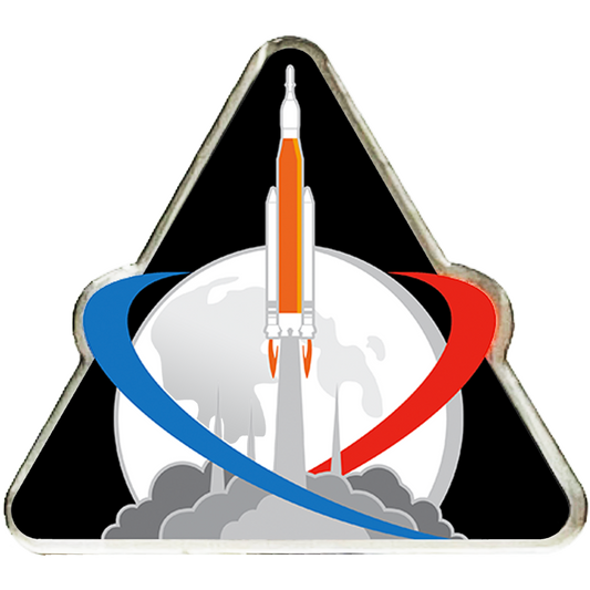 PBX-003-G NASA Artemis Shuttle Launch Metal Pin featuring the Mission Patch