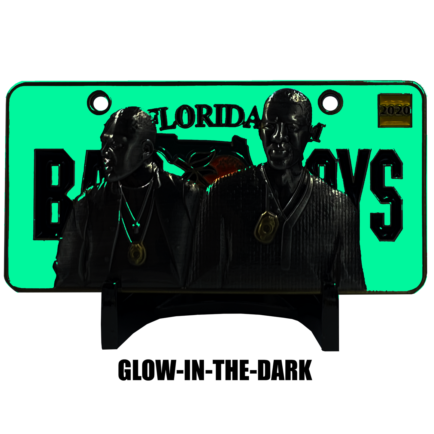 EL5-015 BAD BOYS version 2 City of Miami Police Department inspired Florida License Plate Thin Blue Line Back the Blue Challenge Coin Will Smith Martin Lawrence
