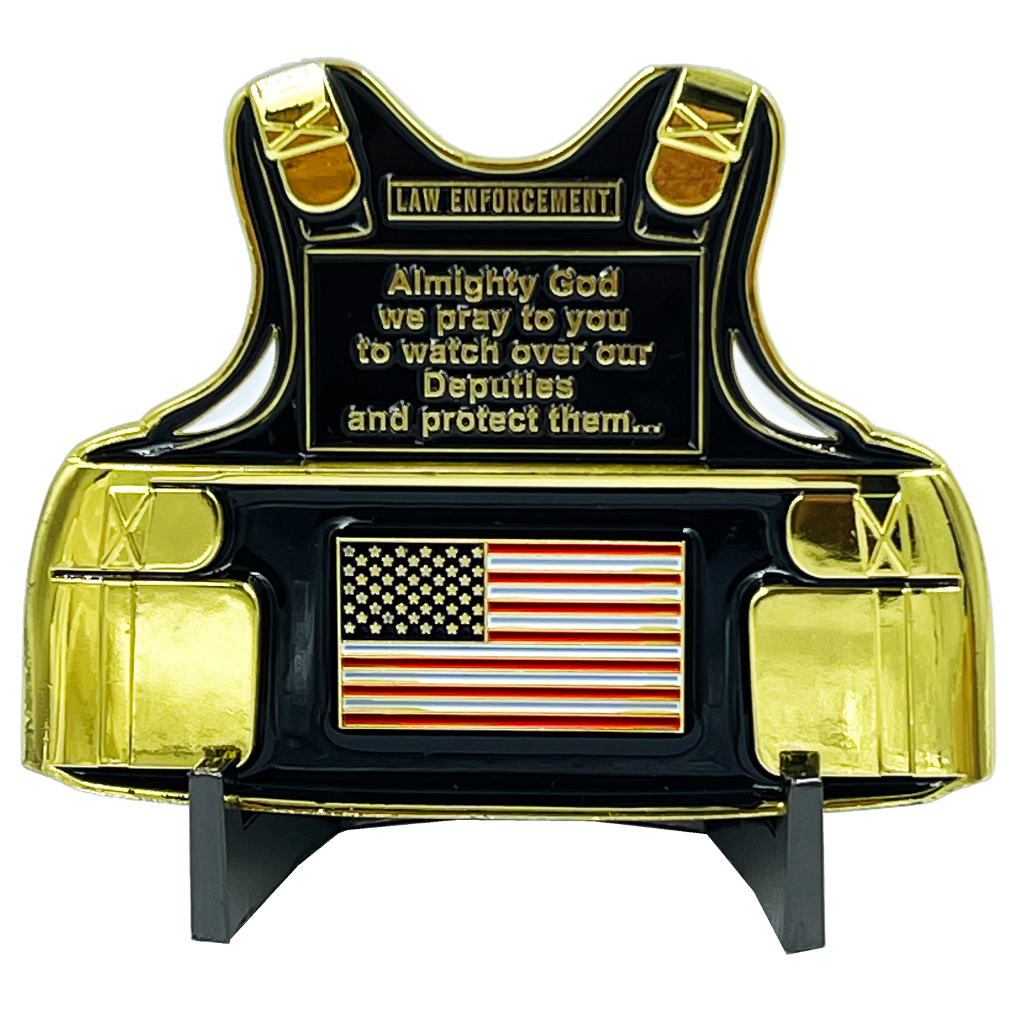 DL12-09 Sheriff Deputy Body Armor Police Officer Police Department Sheriff's Office Challenge Coin