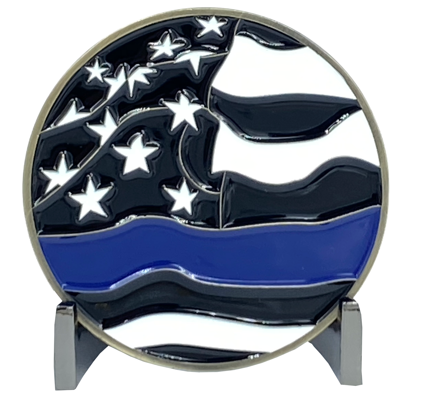 AA-020 King Neptune Marine Patrol Thin Blue Line Police CBP Air and Marine Coast Guard Challenge Coin