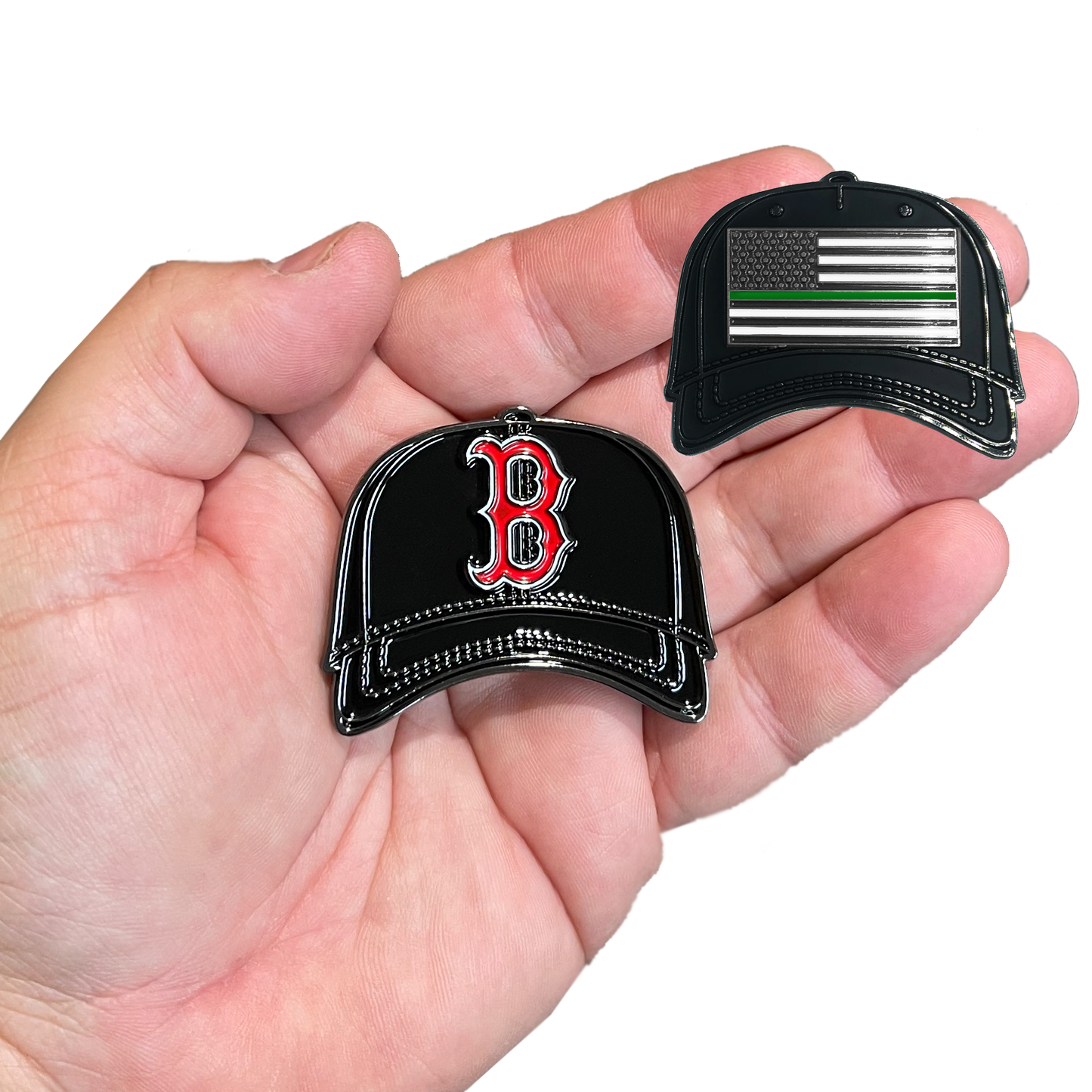 GL09-004 Boston Massachusetts Border Patrol Army Marines Thin Green Line Challenge Coin Police BPD